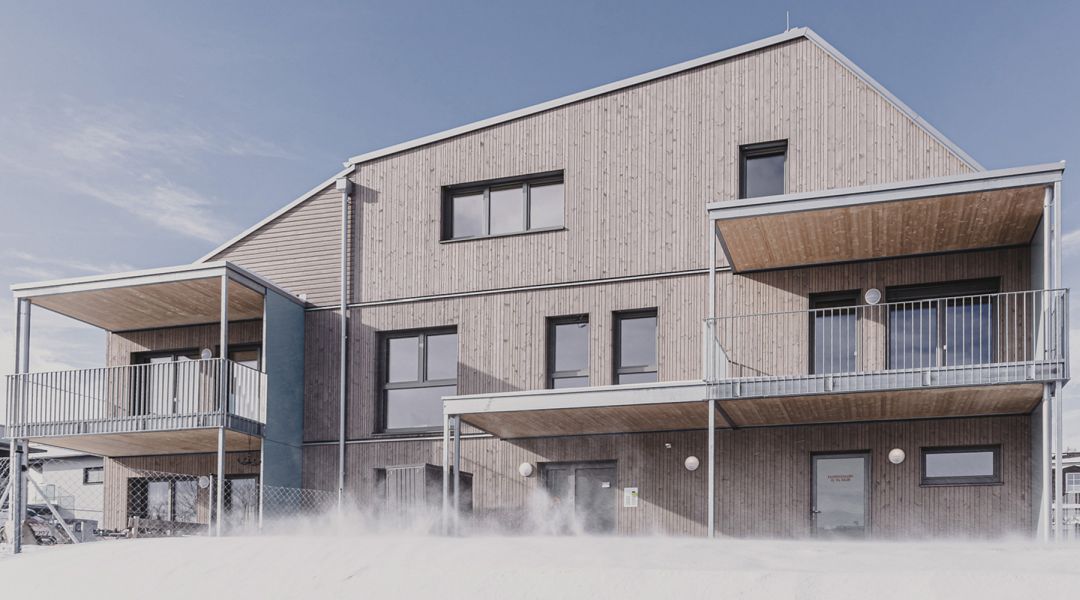 Hölzerne Stadtvillen